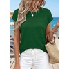 WIHOLL Womens Lightweight Sweater Spring Summer Fall Outfits Cap Sleeve Hollow Out Knit Fashion Clothing 2026(Kelly Green)