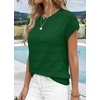 WIHOLL Womens Lightweight Sweater Spring Summer Fall Outfits Cap Sleeve Hollow Out Knit Fashion Clothing 2026(Kelly Green)