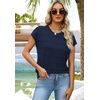 WIHOLL Womens Lightweight Sweater Spring Summer Fall Outfits Cap Sleeve Hollow Out Knit Fashion Clothing 2026(Navy Blue)