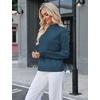 WIHOLL Womens Sweaters Mock Neck Long Sleeve Tops Fall Outfits Fashion 2026(Blue)