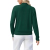 WIHOLL Womens Sweaters Mock Neck Long Sleeve Tops Fall Outfits Fashion 2026(Green)