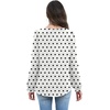 WIHOLL Womens Tops Lace Long Sleeve Tops for Women Boho V Neck Blouses(02 – Black Polka Dot)