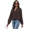 WIHOLL Womens Tops Lace Long Sleeve Tops for Women Boho V Neck Blouses(02 – Paisley Print)