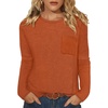 WIHOLL Long Sleeve Shirts for Women Waffle Knit Trendy Fall Fashion 2026 Dressy Casual Blouses Teacher Outfits(Caramel)