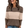 T-chocolate Brown+apricot