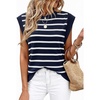 Navy White Stripes