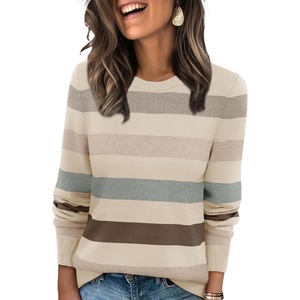 WIHOLL Sweaters for Women Lightweight Fall Tops Pullover Long Sleeve Shirts(S-quiet Luxury)
